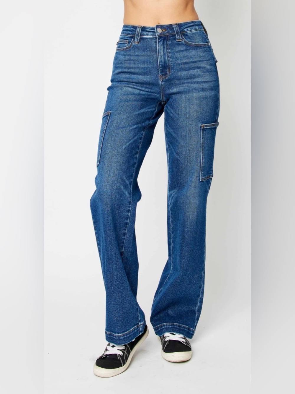 Judy Blue Wide Leg Cargo Denim Jean Women’s Plus size 18W